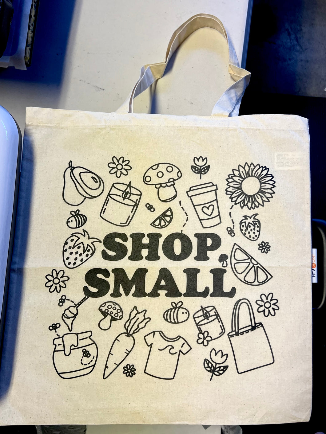 Shop Small Canvas Tote Bag